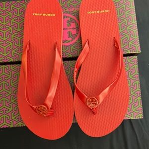 Tory Burch Red Min Minnie Flip Flop size 6
